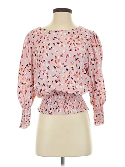 Pre-owned Shein 3/4 Sleeve Blouse In Pink