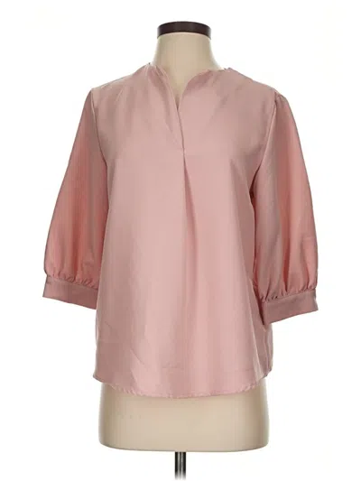 Pre-owned Shein 3/4 Sleeve Blouse In Pink