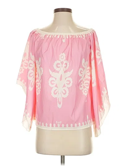 Pre-owned Shein 3/4 Sleeve Blouse In Pink