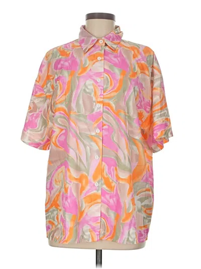 Pre-owned Shein 3/4 Sleeve Blouse In Pink