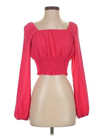 Pre-owned Shein 3/4 Sleeve Blouse In Pink