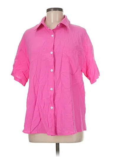 Pre-owned Shein 3/4 Sleeve Blouse In Pink