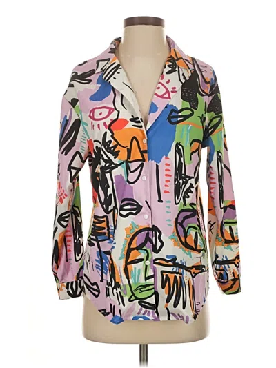Pre-owned Shein 3/4 Sleeve Blouse In Pink