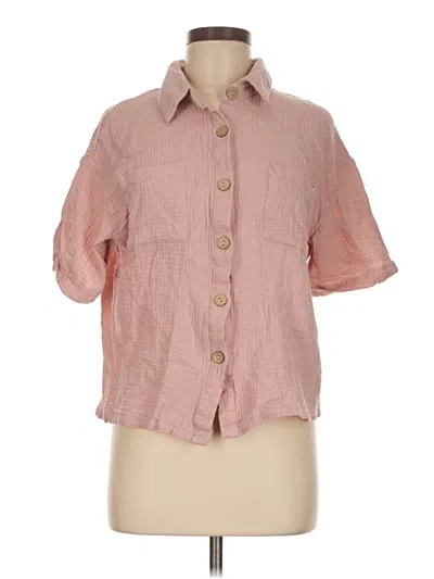 Pre-owned Shein 3/4 Sleeve Blouse In Pink