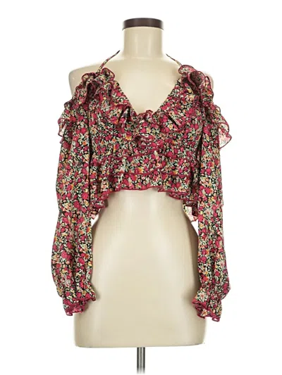Pre-owned Shein 3/4 Sleeve Blouse In Pink
