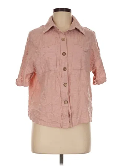 Pre-owned Shein 3/4 Sleeve Blouse In Pink
