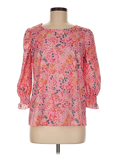 Pre-owned Shein 3/4 Sleeve Blouse In Pink