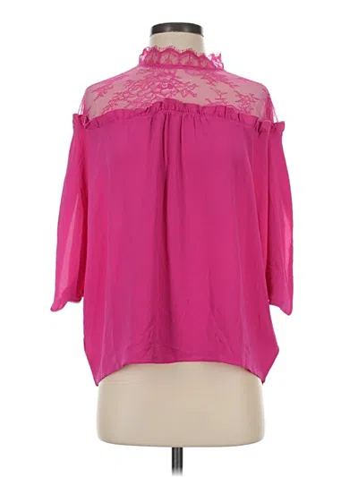 Pre-owned Shein 3/4 Sleeve Blouse In Pink