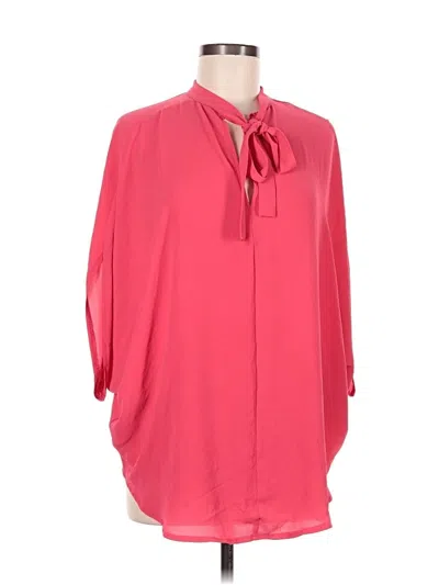 Pre-owned Shein 3/4 Sleeve Blouse In Pink