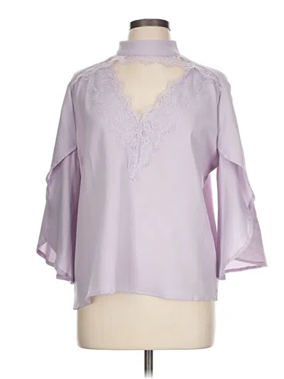 Pre-owned Shein 3/4 Sleeve Blouse In Purple