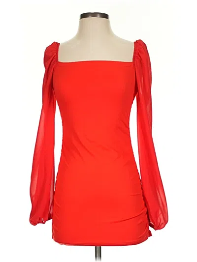 Pre-owned Shein 3/4 Sleeve Blouse In Red