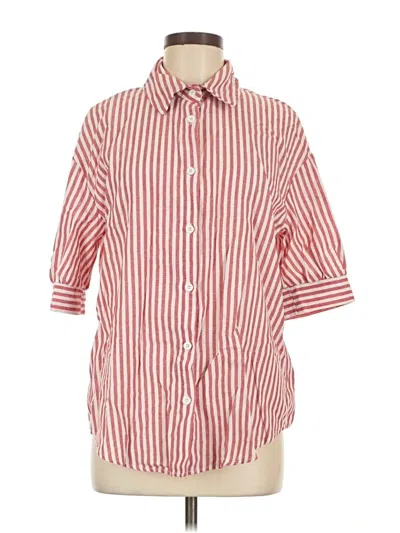 Pre-owned Shein 3/4 Sleeve Blouse In Red