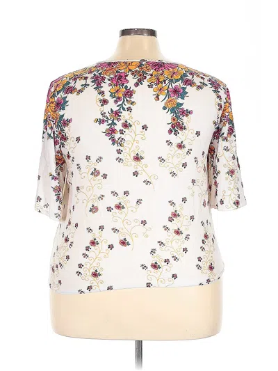 Pre-owned Shein 3/4 Sleeve Blouse In White