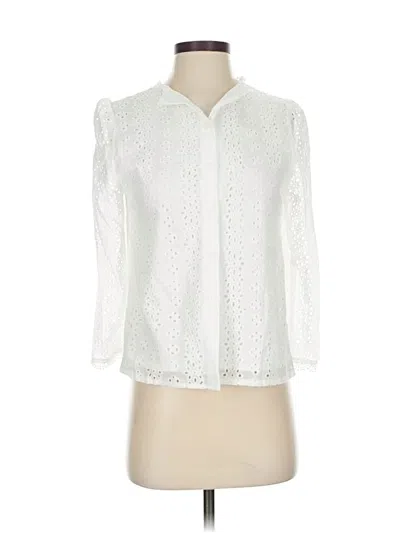 Pre-owned Shein 3/4 Sleeve Blouse In White