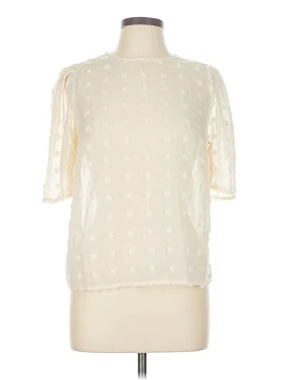 Pre-owned Shein 3/4 Sleeve Blouse In White