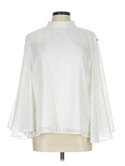 Pre-owned Shein 3/4 Sleeve Blouse In White