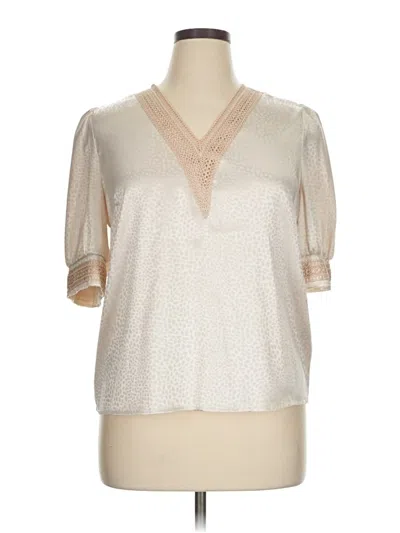 Pre-owned Shein 3/4 Sleeve Blouse In White