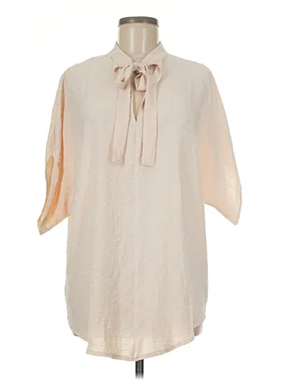 Pre-owned Shein 3/4 Sleeve Blouse In White