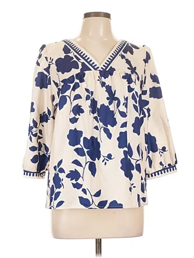 Pre-owned Shein 3/4 Sleeve Blouse In White