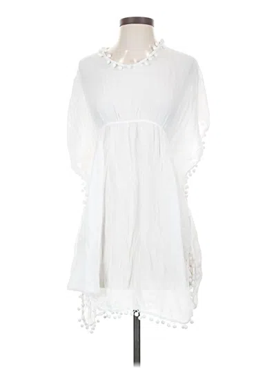 Pre-owned Shein 3/4 Sleeve Blouse In White