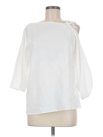 Pre-owned Shein 3/4 Sleeve Blouse In White