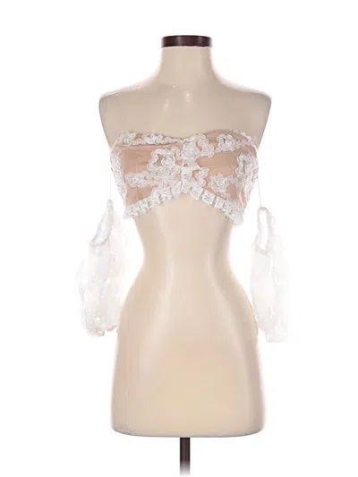 Pre-owned Shein 3/4 Sleeve Blouse In White