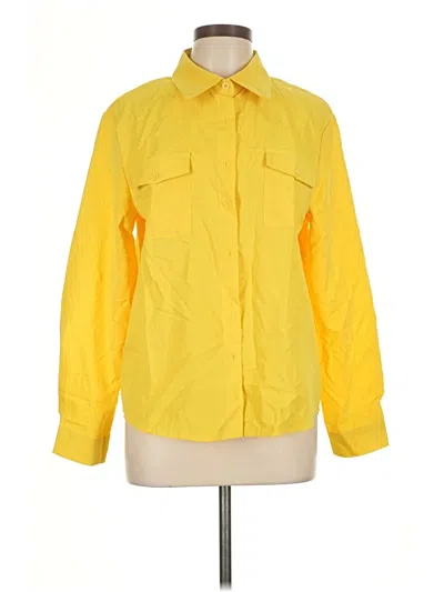 Pre-owned Shein 3/4 Sleeve Blouse In Yellow