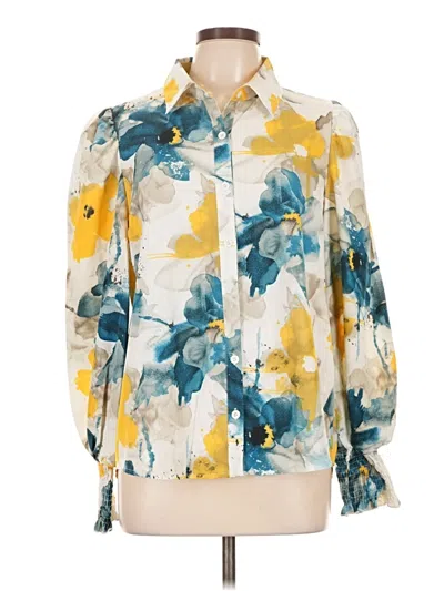 Pre-owned Shein 3/4 Sleeve Blouse In Yellow