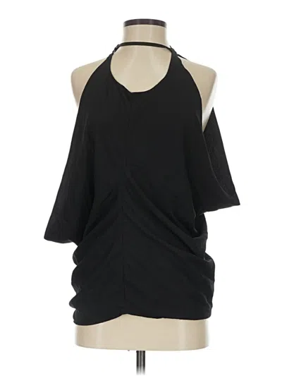 Pre-owned Shein 3/4 Sleeve Top Black Cold Shoulder Neckline Tops