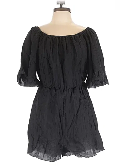 Pre-owned Shein 3/4 Sleeve Top Black Off The Shoulder Neckline Tops
