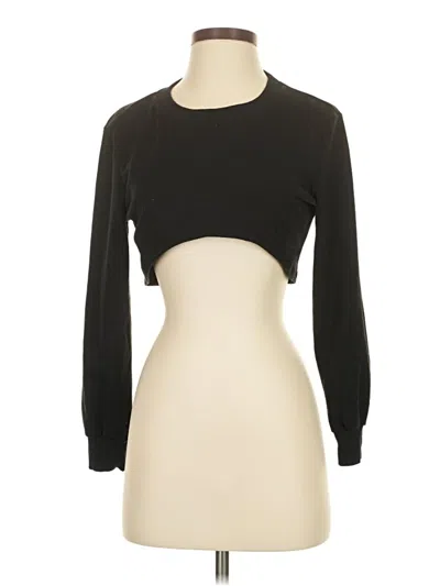 Pre-owned Shein 3/4 Sleeve T-shirt In Black