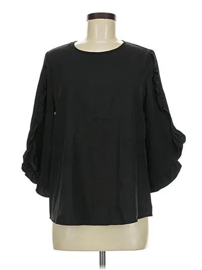 Pre-owned Shein 3/4 Sleeve T-shirt In Black