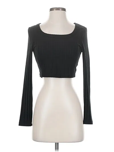 Pre-owned Shein 3/4 Sleeve T-shirt In Black