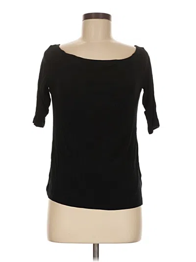 Pre-owned Shein 3/4 Sleeve T-shirt In Black