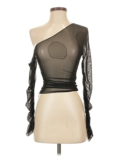 Pre-owned Shein 3/4 Sleeve T-shirt In Black
