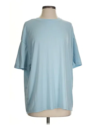 Pre-owned Shein 3/4 Sleeve T-shirt In Blue