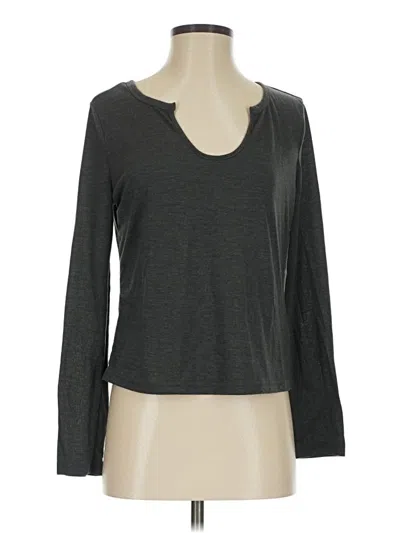 Pre-owned Shein 3/4 Sleeve T-shirt In Gray