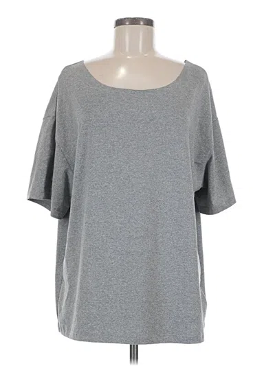 Pre-owned Shein 3/4 Sleeve T-shirt In Gray