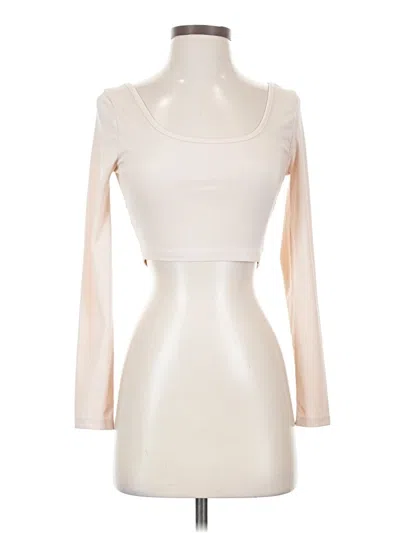 Pre-owned Shein 3/4 Sleeve T-shirt In Ivory