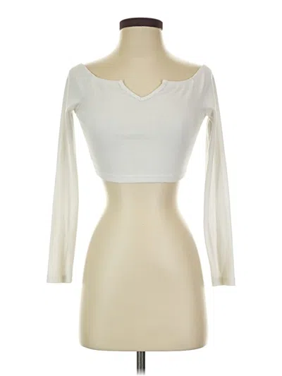Pre-owned Shein 3/4 Sleeve T-shirt In Ivory