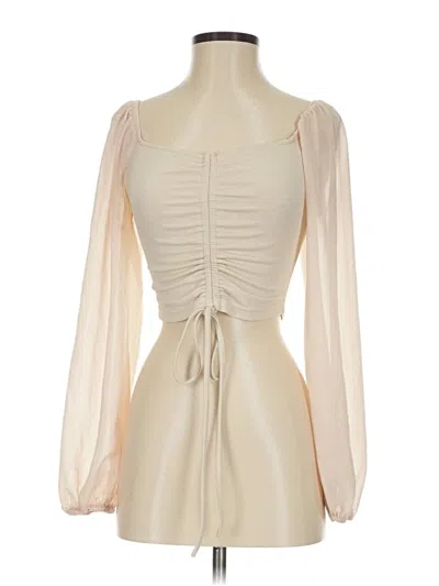 Pre-owned Shein 3/4 Sleeve T-shirt In Ivory