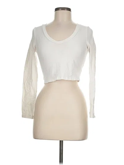 Pre-owned Shein 3/4 Sleeve T-shirt In Ivory