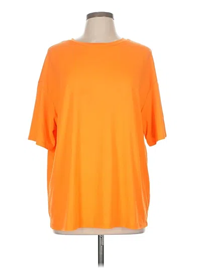 Pre-owned Shein 3/4 Sleeve T-shirt In Orange