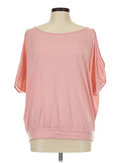 Pre-owned Shein 3/4 Sleeve T-shirt In Pink