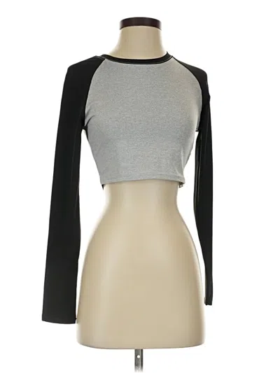 Pre-owned Shein 3/4 Sleeve T-shirt In Silver