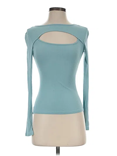 Pre-owned Shein 3/4 Sleeve T-shirt In Teal