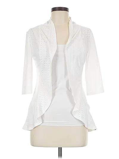 Pre-owned Shein 3/4 Sleeve T-shirt In White