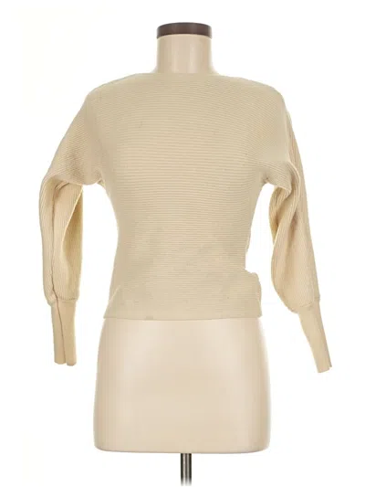 Pre-owned Shein 3/4 Sleeve Turtleneck In Ivory