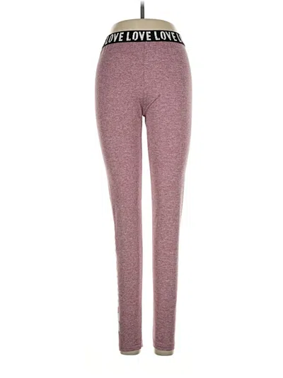 Pre-owned Shein Active Pants In Burgundy
