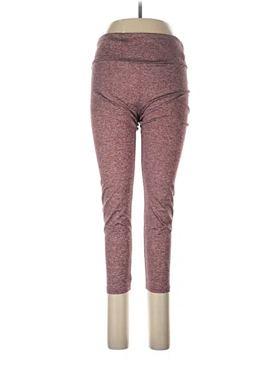 Pre-owned Shein Active Pants In Burgundy